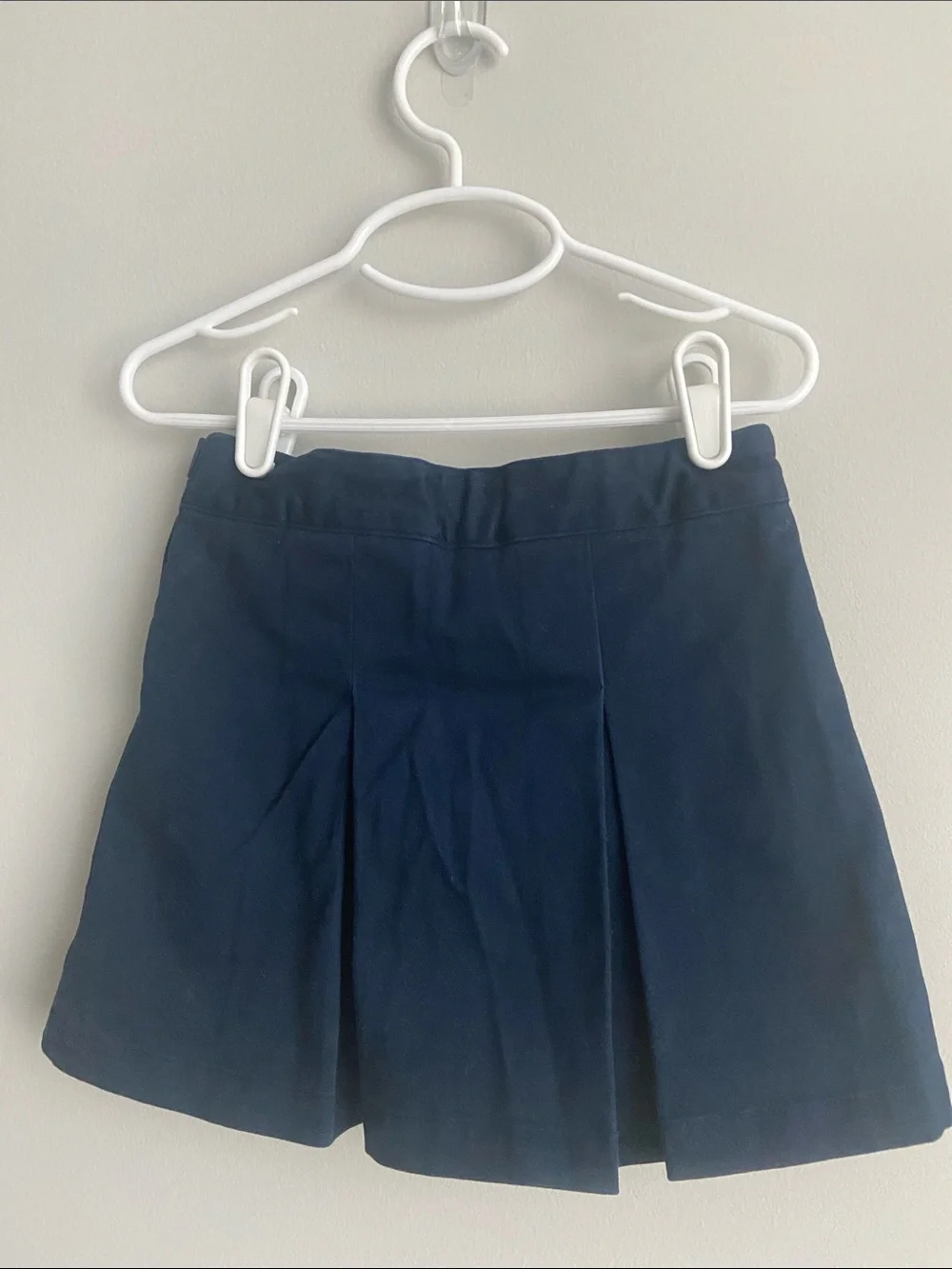 Cat and Jack 4T girls navy pleated uniform skirt/skort adjustable waist